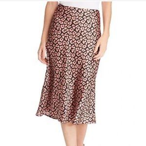Cotton Candy LA Cheetah Silk Skirt, M